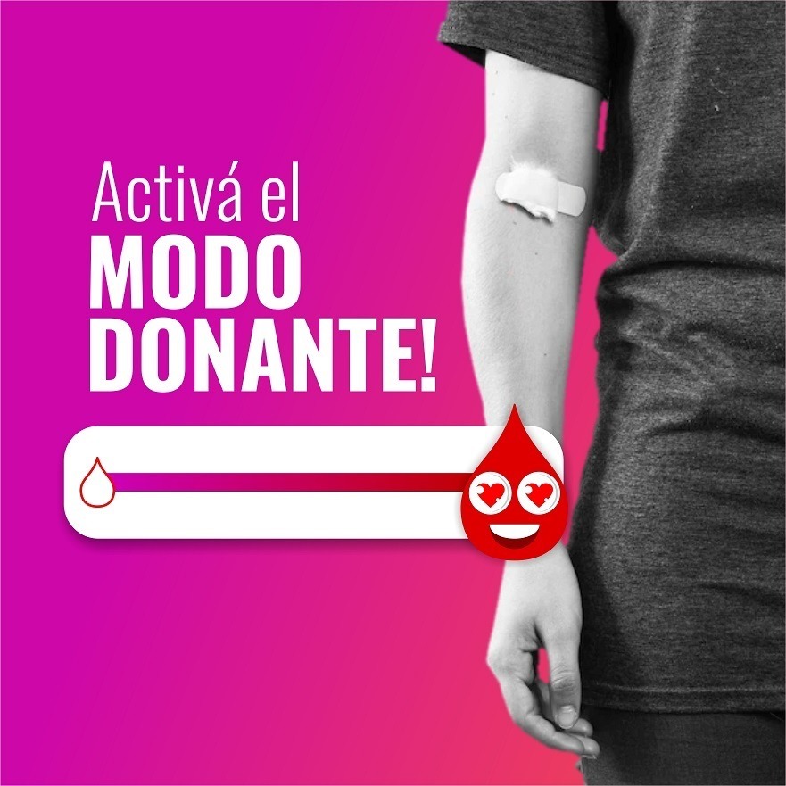 ActivÃ¡ el modo donante. VII Jornanda de DonaciÃ³n Voluntaria de Sangre